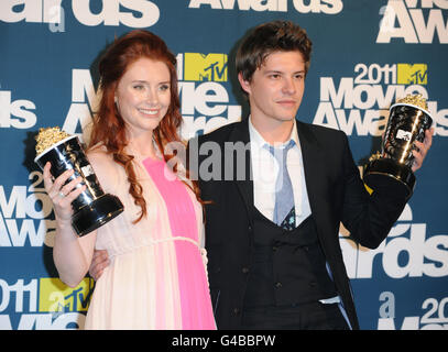 Bryce Dallas Howard and Xavier Samuel at the MTV Movie Awards 2011 at the Gibson Amphitheatre in Universal City, Los Angeles. Stock Photo