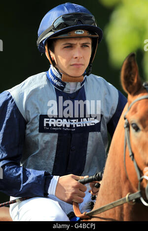 Horse Racing - TFI Friday - Nottingham Racecourse. Matthew Lawson, jockey Stock Photo