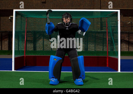 Hockey - Team GB Photocall - Bisham Abbey. Great Britain's Maddie Hinch during a photocall at Bisham Abbey, Marlow Stock Photo