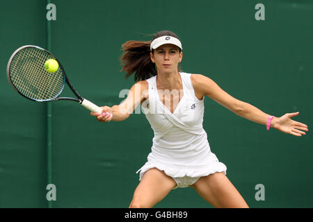 Tennis - 2011 Wimbledon Championships - Day Two - The All England Lawn Tennis and Croquet Club Stock Photo