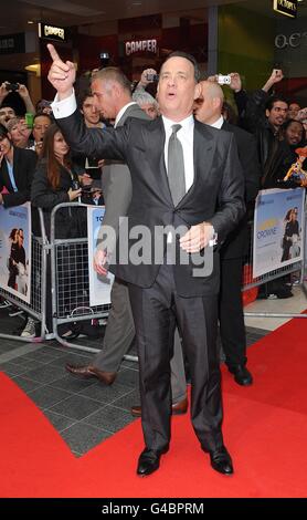 Tom Hanks arriving for the World Premiere of Larry Crowne, at the Westfield Shopping Centre, White City, London. Stock Photo