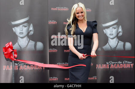 Jennifer Ellison opens her new Fame Academy in Liverpool. Stock Photo