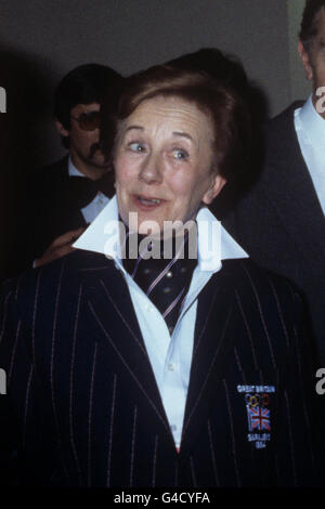 Betty Callaway, coach to British Ice Dancers Christopher Dean, Jayne Torvill (not pictured). Stock Photo