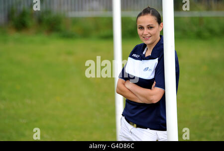 Rugby league referee Sarah Bennison pictured near her home in Bradford. Stock Photo