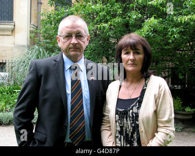 Lance Corporal Liam Tasker's parents Jane Duffy, 52, who has travelled ...