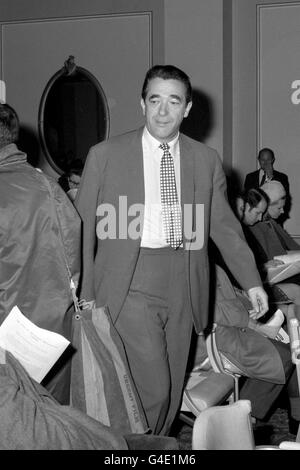 Robert Maxwell, the millionaire Labour MP who is battling Rupert Murdoch of the Australian group News Ltd, for control of the News of the World newspaper, at a meeting which is likely to decide the take-over struggle. Stock Photo
