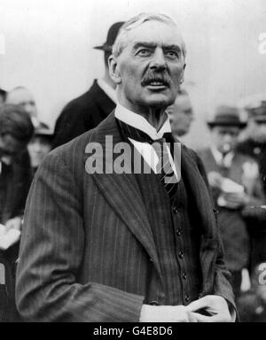 Neville Chamberlain - 1938 Stock Photo