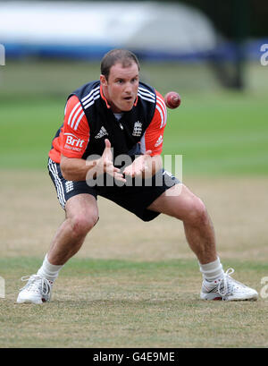 Cricket - npower Second Test - England v India - England Nets Session - Day One - National Cricket Performance Centre Stock Photo