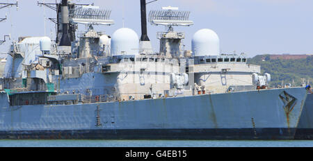 Military Stock - Type 42 Destroyers - Portsmouth Stock Photo