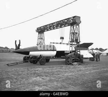 WW2 - German V2 Rocket captured - October 1945. Date: 1945 Stock Photo ...