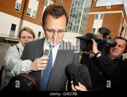 Phone hacking claims Stock Photo