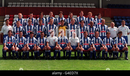 TEAM PHOTOGRAPH OF HARTLEPOOL UNITED FOOTBALL CLUB. Stock Photo