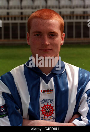 HARTLEPOOL UNITED FC. PAUL MOSS OF HARTLEPOOL UNITED FOOTBALL CLUB. Stock Photo