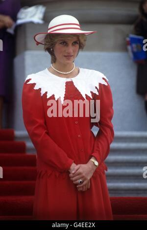 Princess Diana in Canada at Edmonton June 1983 Stock Photo - Alamy