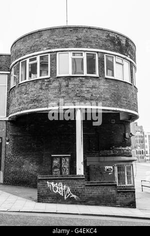 The Old Red Bus Station, Vicar Lane, Leeds. Stock Photo