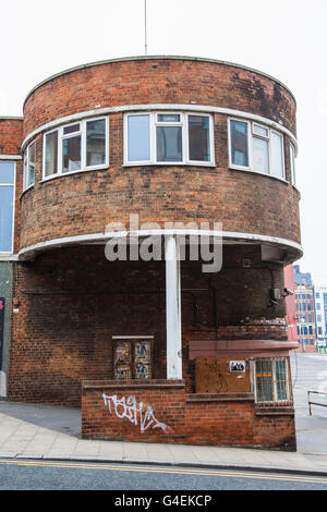 The Old Red Bus Station, Vicar Lane, Leeds. Stock Photo