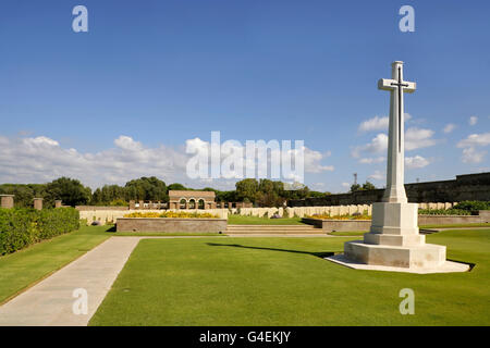 Commonwealth war cemetery, Anzio, Italy. Stock Photo