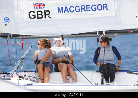 Sailing - London Olympic Games 2012 Test Event and International Regatta - Day One - Weymouth Stock Photo