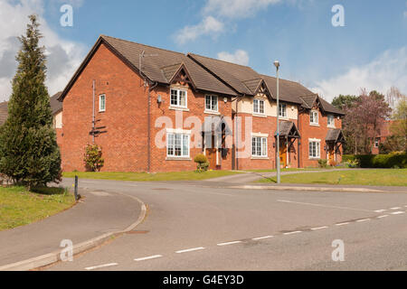 Typical mix of detached houses on a modern residential housing development in the United Kingdom Stock Photo