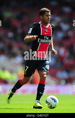 Soccer - Emirates Cup 2011 - Paris Saint Germain v New York Red Bulls - Emirates Stadium. Jeremy Menez, Paris Saint Germain Stock Photo