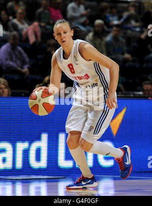 Great Britain's Chantelle Handy during to the WNBA Live match at the MEN Arena, Manchester. Stock Photo