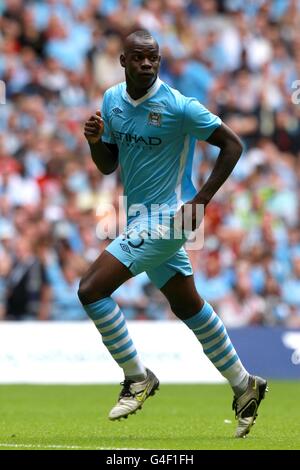 Soccer - FA Community Shield - Manchester City v Manchester United - Wembley Stadium. Mario Balotelli, Manchester City Stock Photo