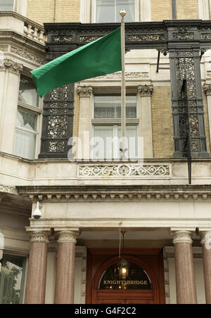 A general view of the Libyan Embassy in Knightsbridge, London, which will officially reopen today under the control of the National Transitional Council (NTC). Stock Photo