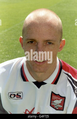 PA NEWS PHOTO 31/8/98 NEIL CAMPBELL OF SCARBOROUGH FOOTBALL CLUB. Stock Photo
