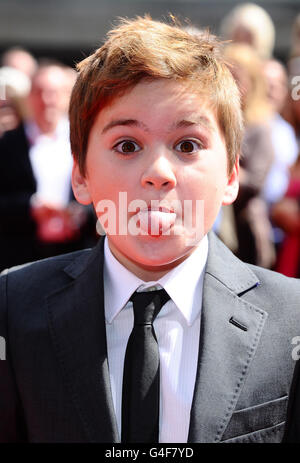 Horrid Henry World Premiere - London. Theo Stevenson arrives at the world premiere of Horrid Henry at the BFI in London. Stock Photo