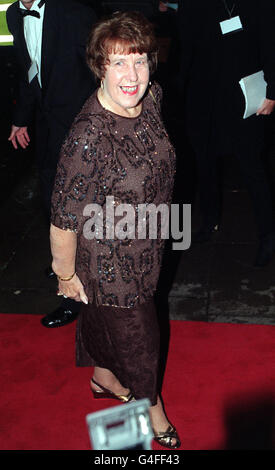 PA News 27/10/98 Actress Kathy Staff, who plays Nora Batty in BBC-1's 'Last Of the Summer Wine', arrives at the Royal Albert Hall in London for the National Television Awards. Stock Photo