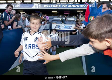 Rugby Union - EMC Test Match - Scotland v Italy - Murrayfield Stock Photo