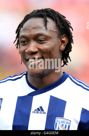 Soccer - Pre Season Friendly - Bristol City v West Bromwich Albion - Ashton Gate. Somen Tchoyi, West Bromwich Albion Stock Photo