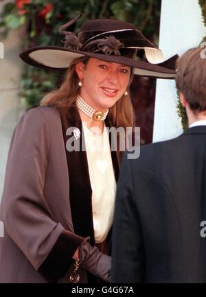 Tiggy Legge-Bourke , a member of the Prince of Wales' Staff, with other ...