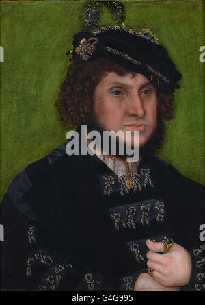 Lucas Cranach the Elder - Portrait of Johann the Steadfast Stock Photo