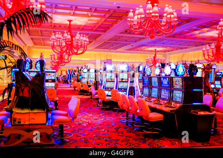 The interior of Encore Hotel and casino in Las Vegas Stock Photo