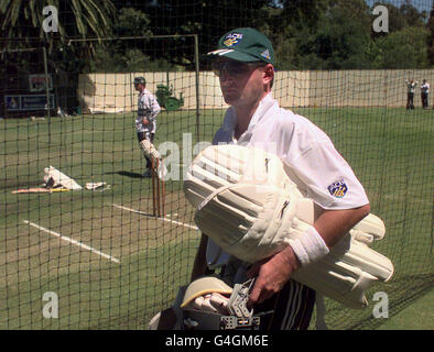 CRICKET Waugh nets Stock Photo