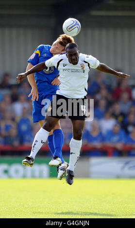 Soccer - npower Football League Two - AFC Wimbledon v Port Vale - Cherry Red Records Fans' Stadium Kingsmeadow Stock Photo