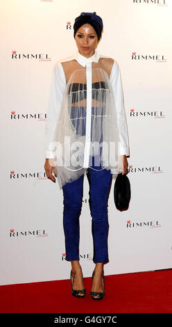 Ana Araujo arrives at the Rimmel London Party at Battersea Power Station, London. Stock Photo