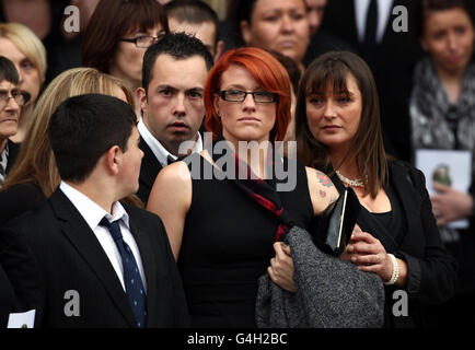 John McAleese funeral Stock Photo