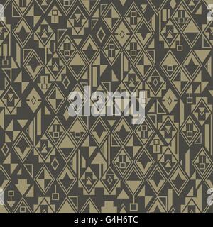 Abstract geometric seamless pattern shapes arranged randomly . Vector background . Stock Vector