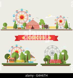 A Set of Fun Fair Tent Stock Vector Image & Art - Alamy
