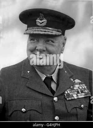 Politics - Winston Churchill - Royal Auxiliary Air Force Visit Stock ...
