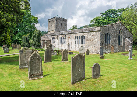 Parish Church at Hubberholme in Upper Wharfedale in the Yorkshire Dales National Park Stock Photo