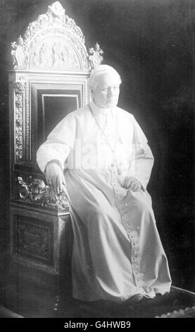 Pope Pius X - born Giuseppe Sarto in 1835, died in 1914. Served as Pope from 1903 to 1914. Stock Photo