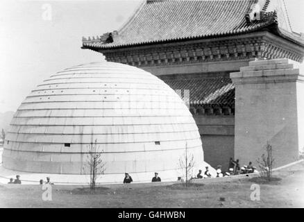 The tomb of Sun Yat-sen (1866-1925), the Chinese statesman, who was instrumental in the overthrow of the Manchu dynasty and was the first president of the Republic of China (1911). Stock Photo