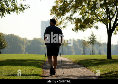 Nordic Walking - International Nordic Walking Convention - Hyde Park Stock Photo