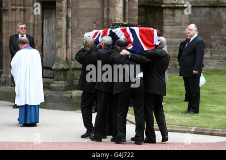 John McAleese funeral Stock Photo