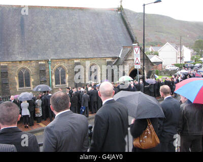 David Powell funeral Stock Photo