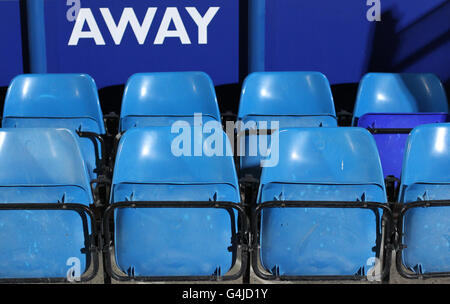 Soccer - npower Football League Championship - Ipswich Town v Coventry City - Portman Road. General view of the blue sets in the Away Dug-out Stock Photo