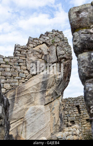 Stone wall - Machu Picchu Stock Photo - Alamy